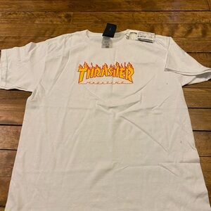 white thrasher shirt